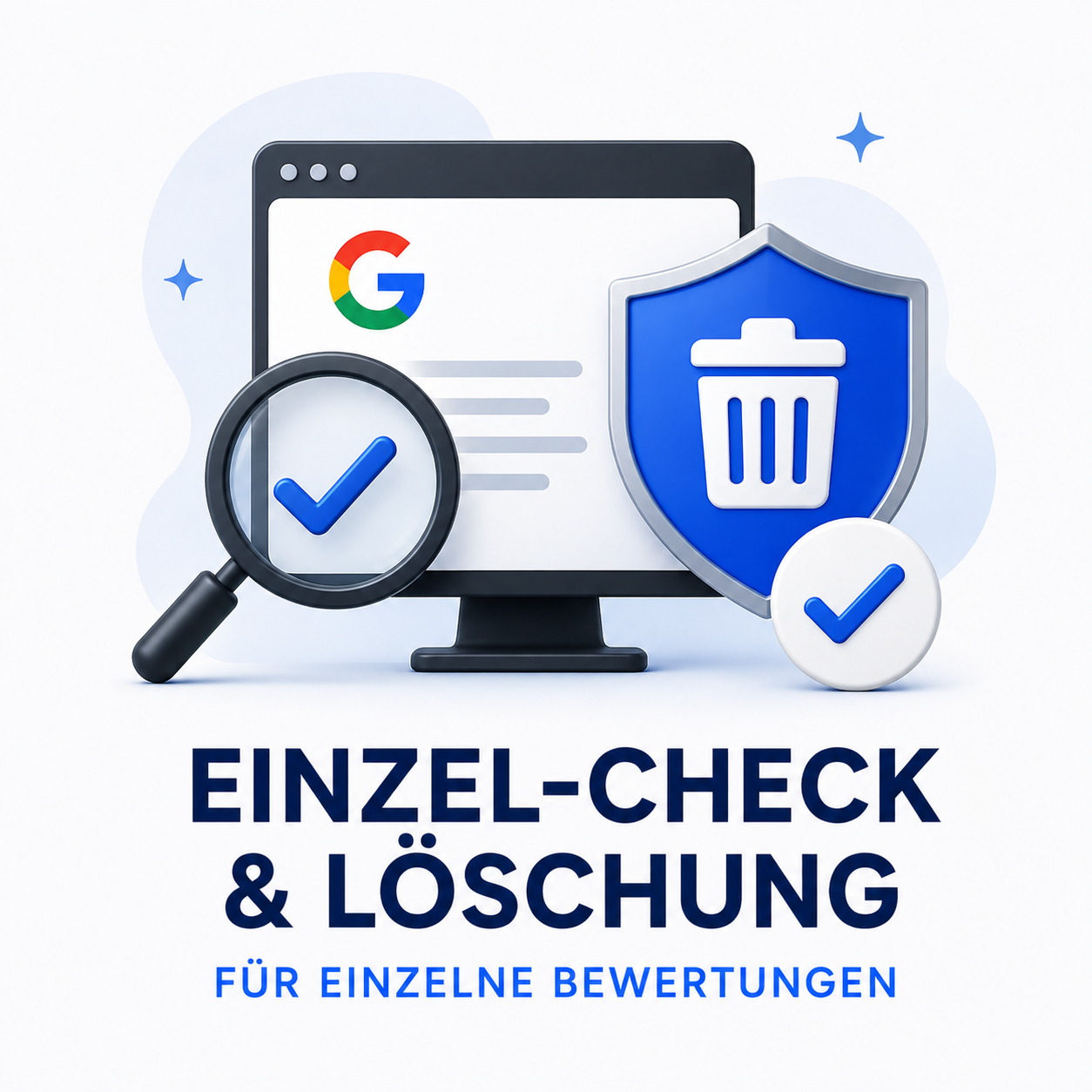 Einzel-Check und Google Bewertung löschen